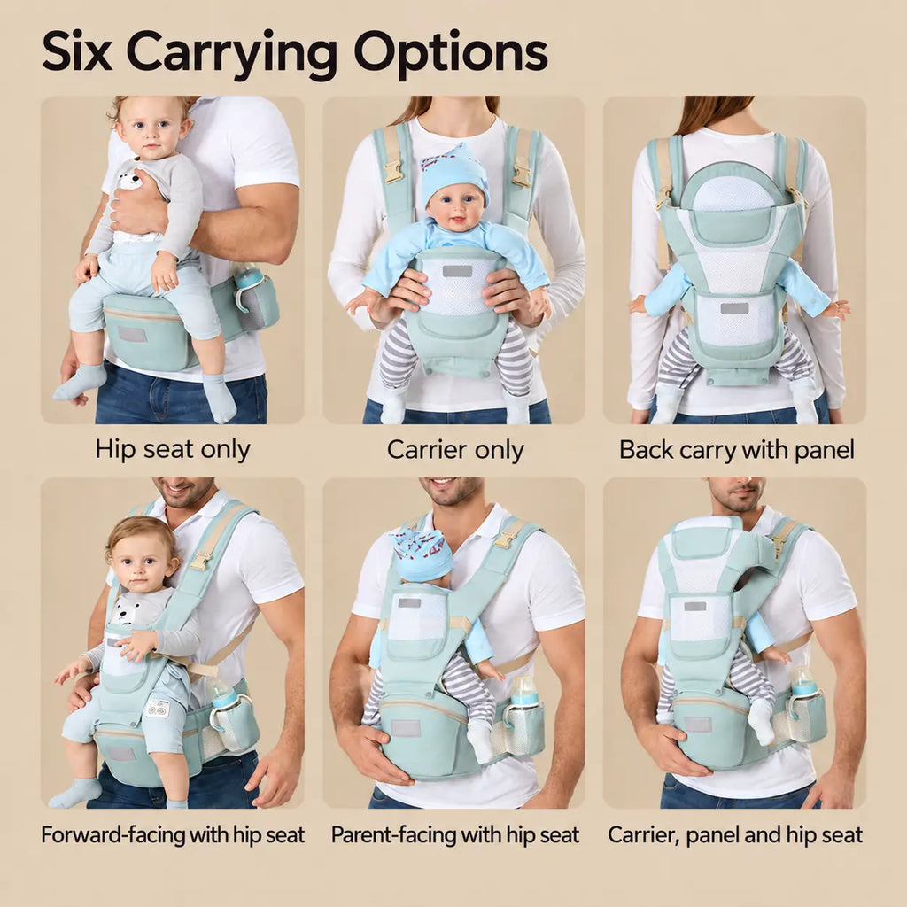 Convertible Mesh Hip Seat Baby Carrier