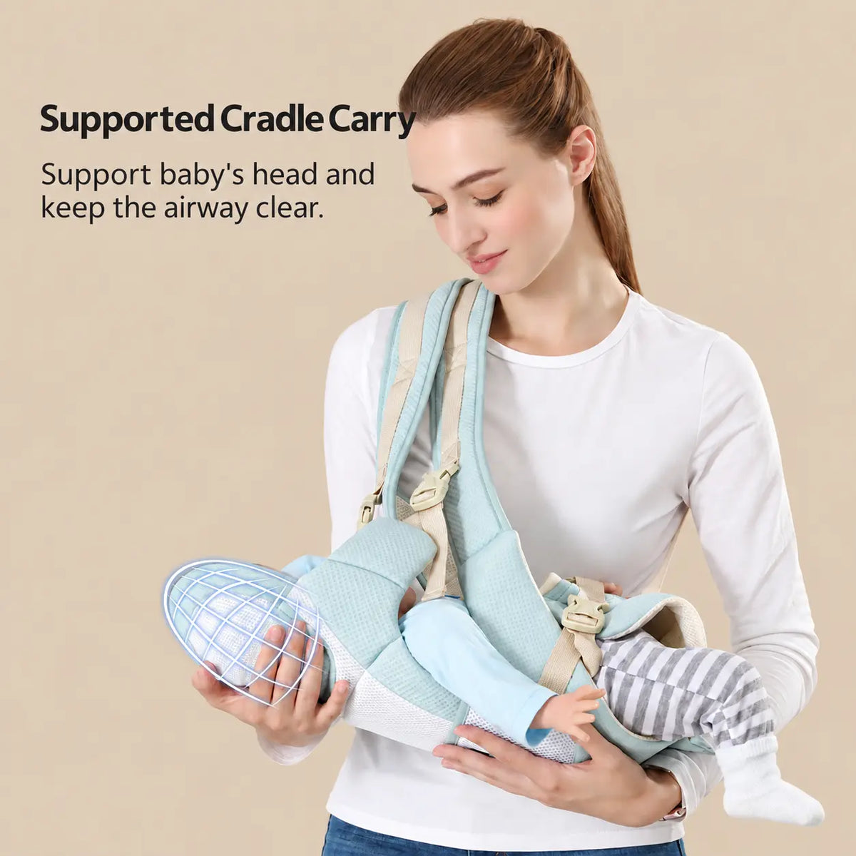 Convertible Cotton Hip Seat Baby Carrier