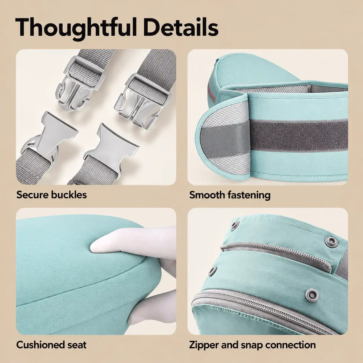 Convertible Mesh Hip Seat Baby Carrier