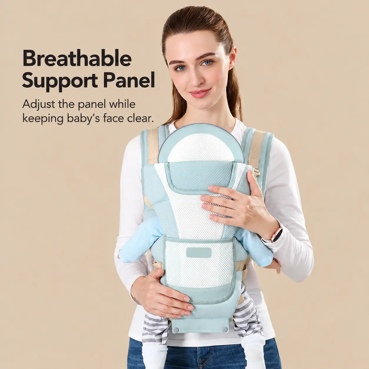 Convertible Mesh Hip Seat Baby Carrier