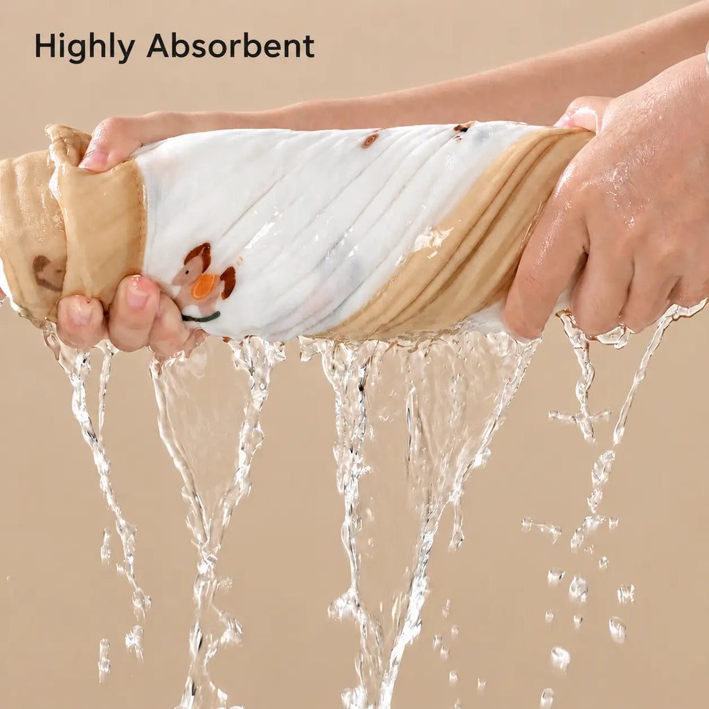 Cotton Muslin Baby Bath Towel
