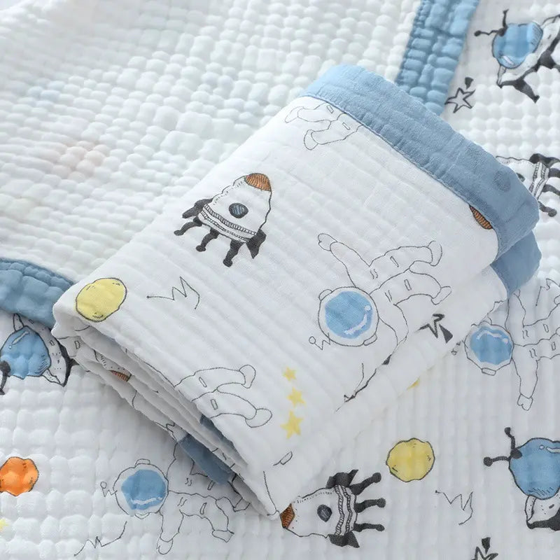 Cotton Muslin Baby Bath Towel