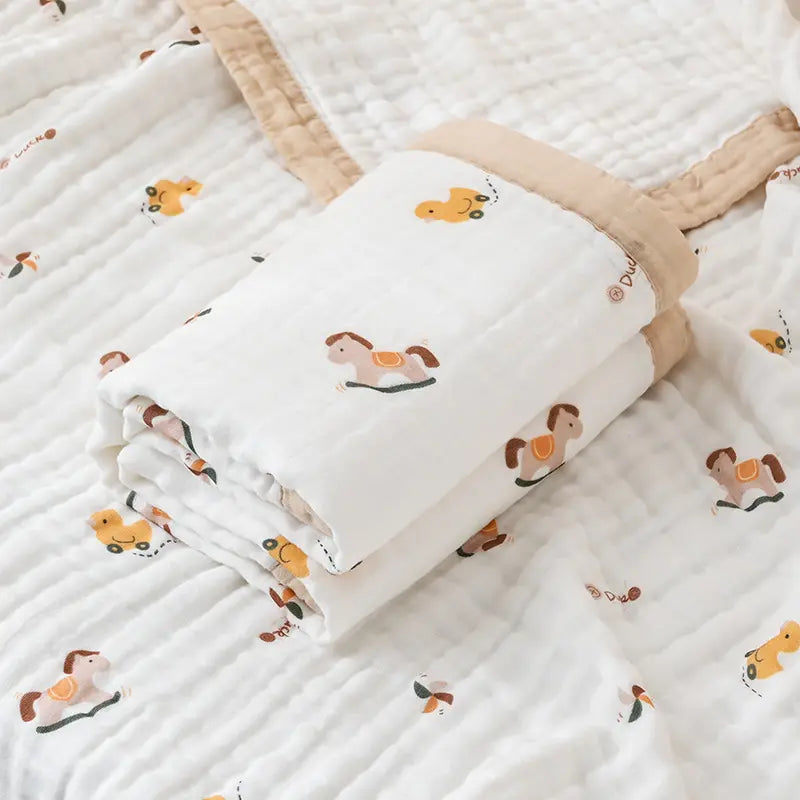 Cotton Muslin Baby Bath Towel