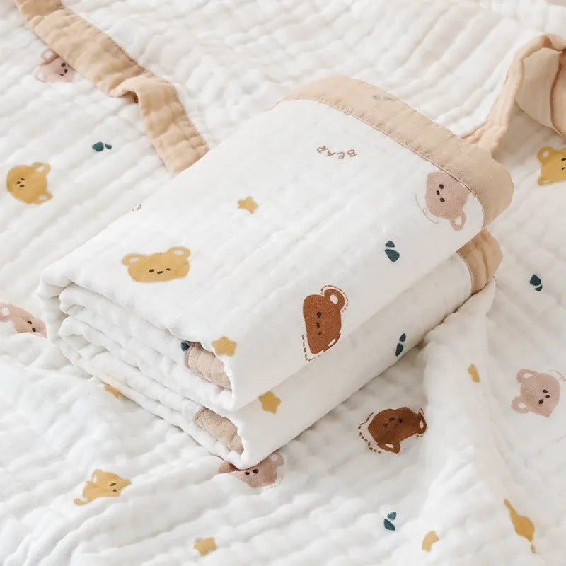 Cotton Muslin Baby Bath Towel