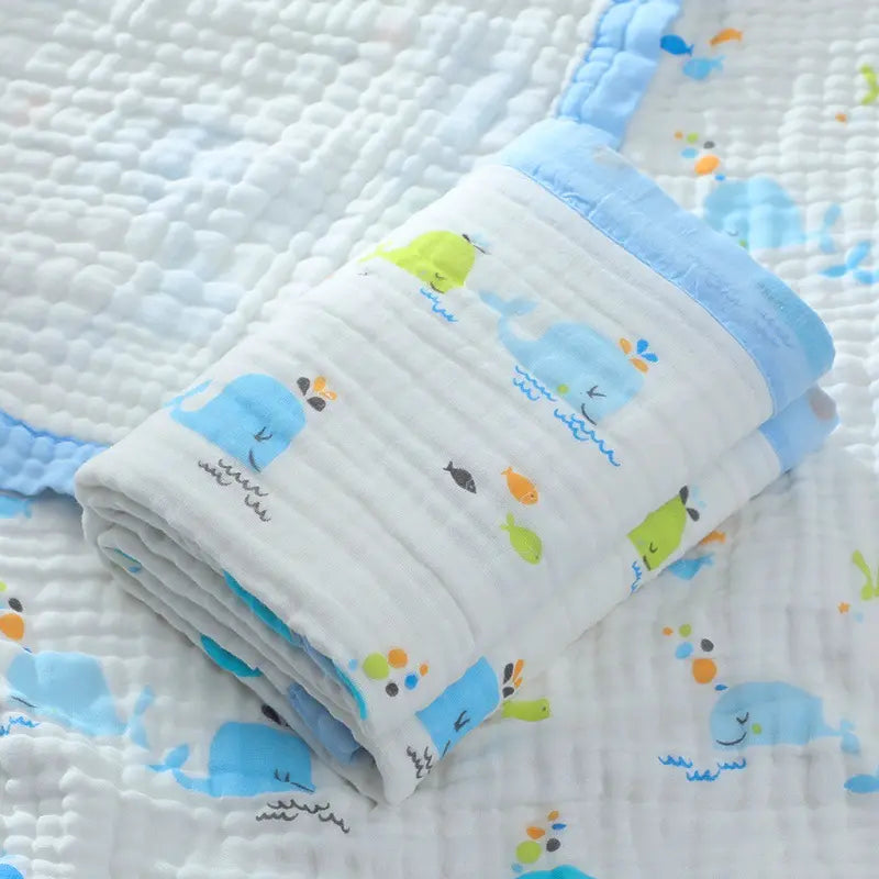 Cotton Muslin Baby Bath Towel