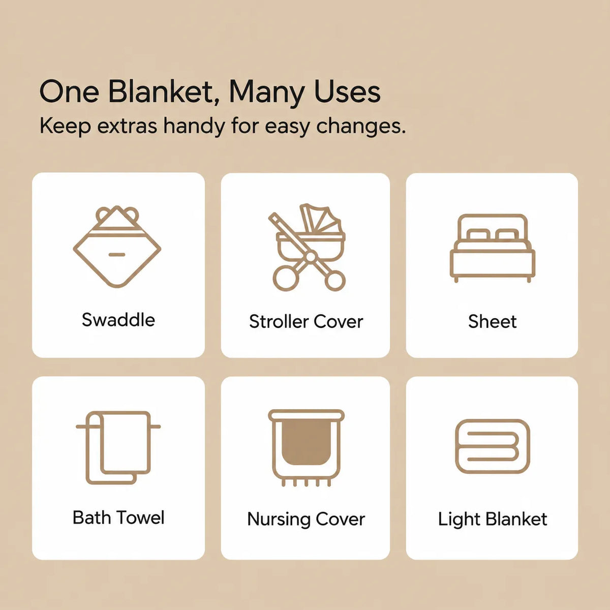 Cotton Muslin Baby Swaddle Blanket