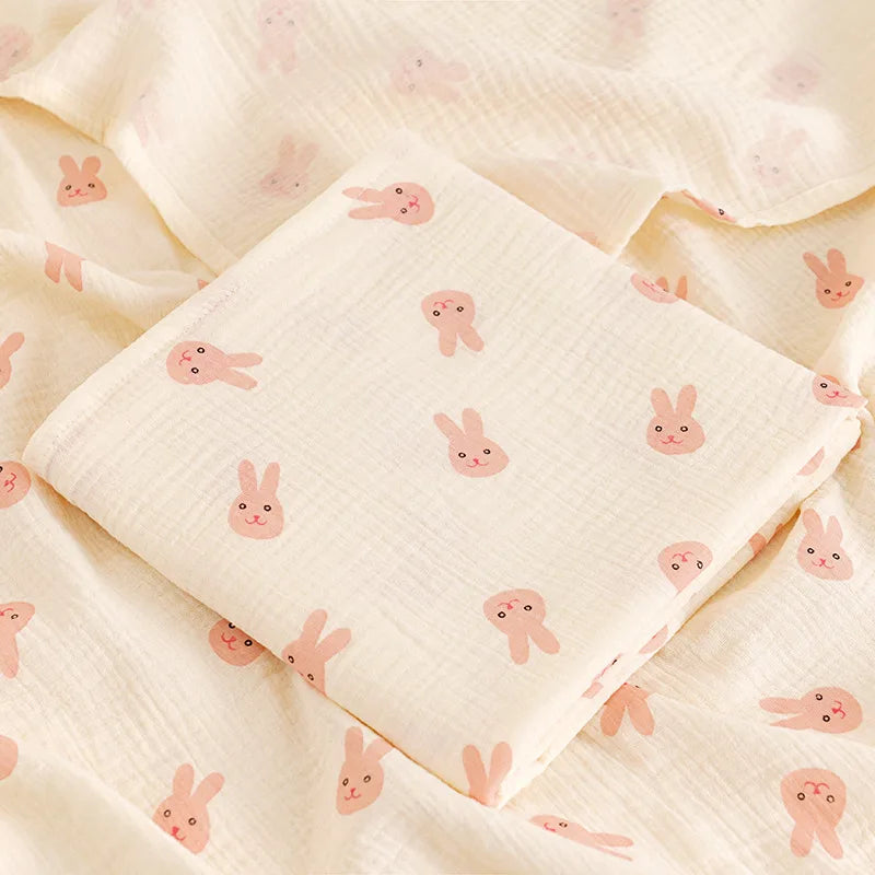Cotton Muslin Baby Swaddle Blanket