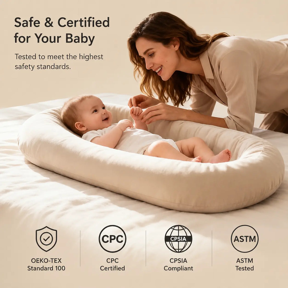 Cozy Infant Lounger Nest