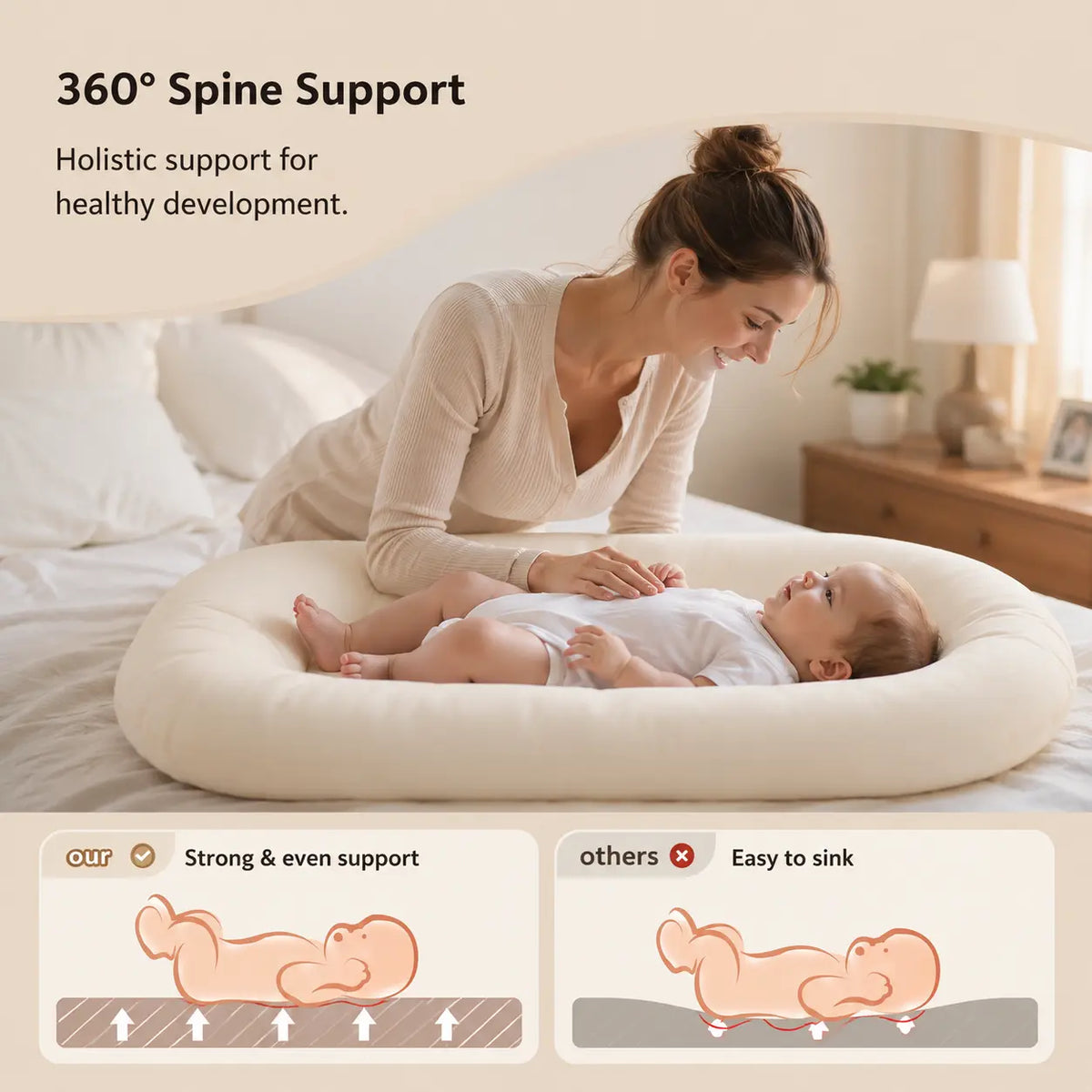 Cozy Infant Lounger Nest