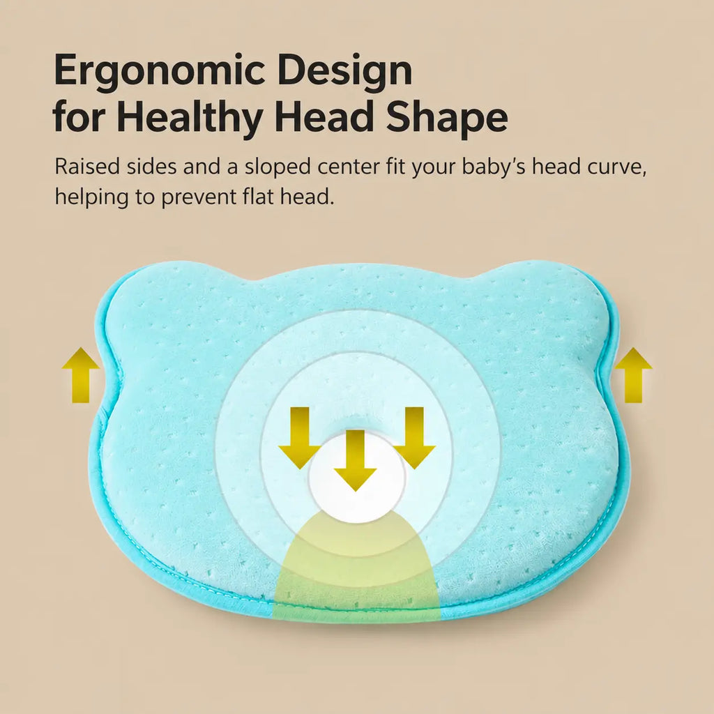 Dot Baby Head Shaping Pillow