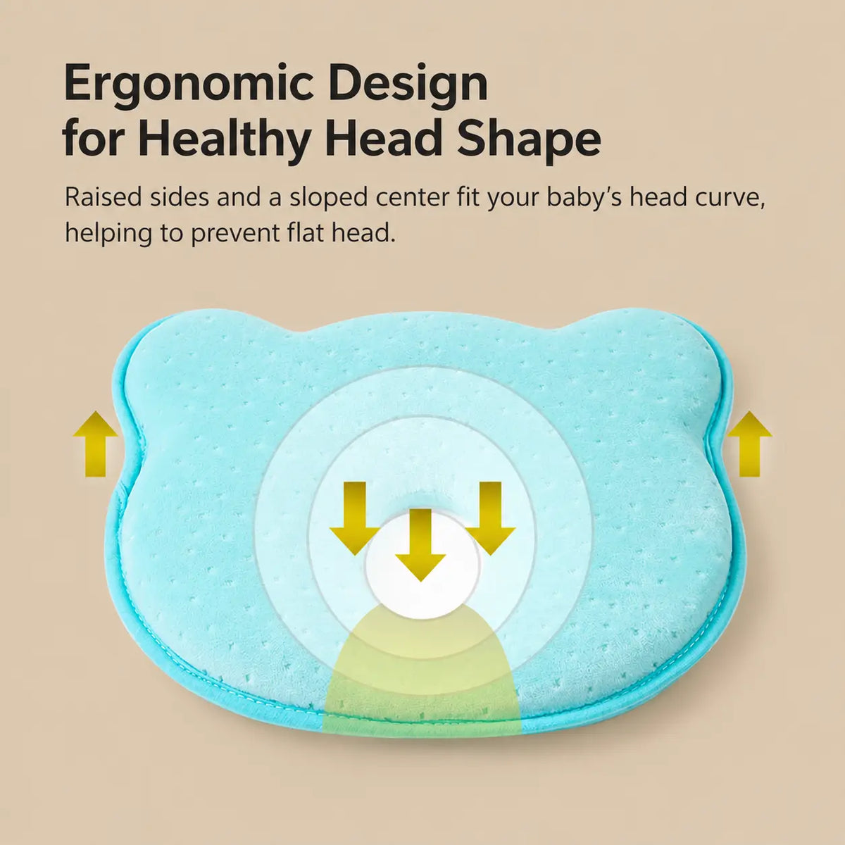 Dot Baby Head Shaping Pillow