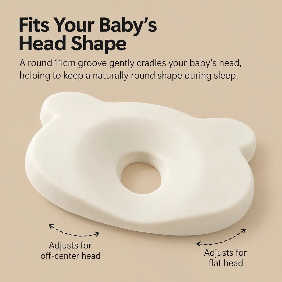 Dot Baby Head Shaping Pillow
