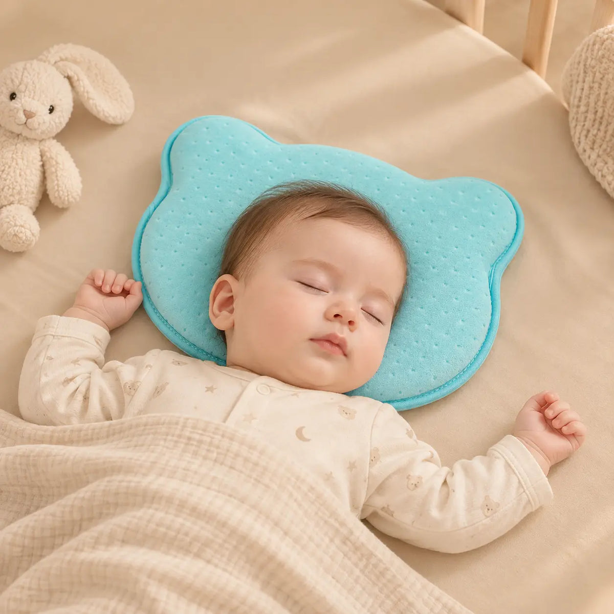 Dot Baby Head Shaping Pillow