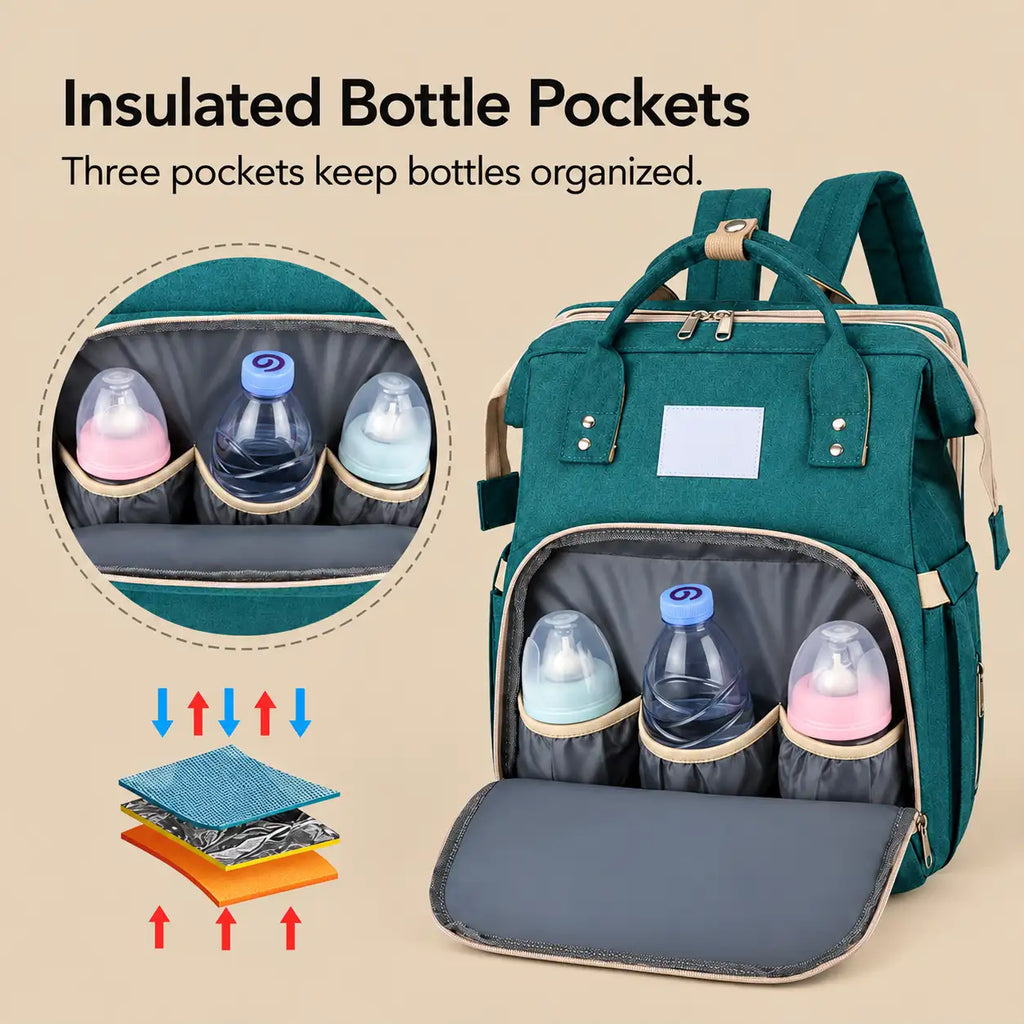 Expandable Diaper Bag Backpack