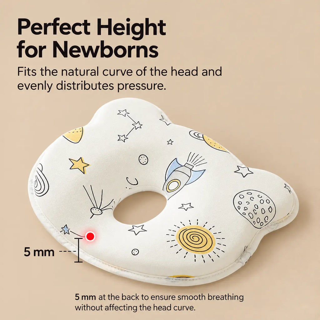 Floral Baby Head Shaping Pillow