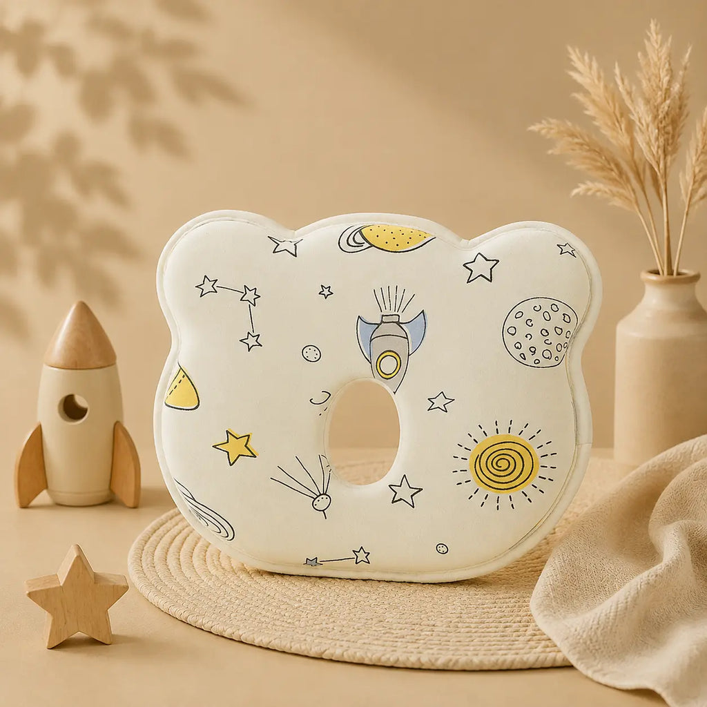 Floral Baby Head Shaping Pillow