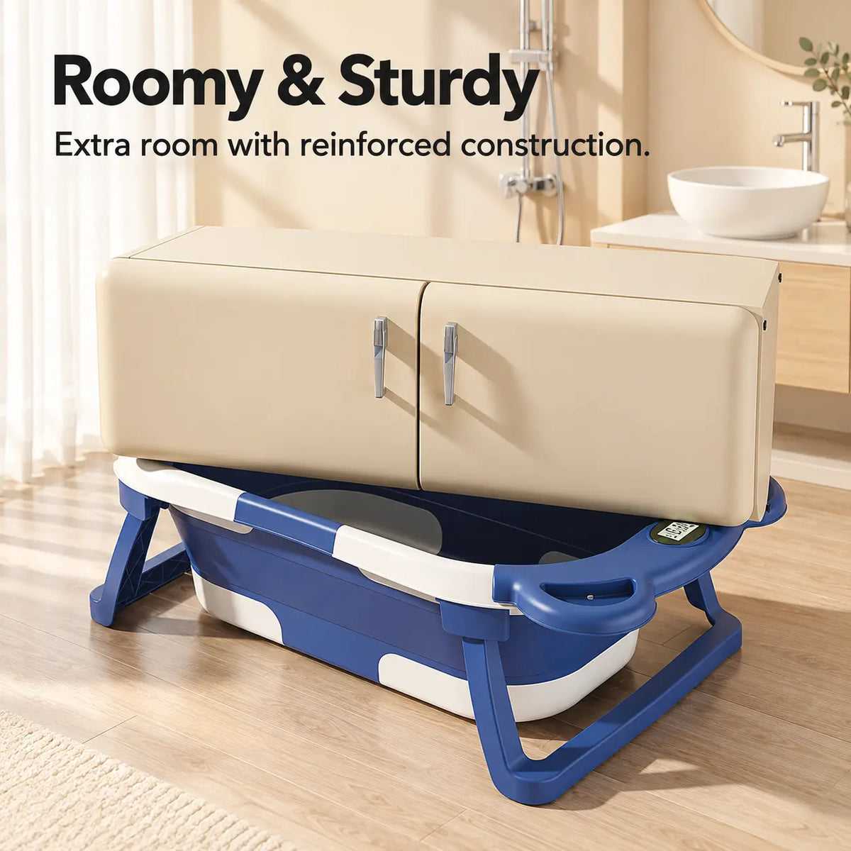 Foldable Baby Bathtub with Thermometer
