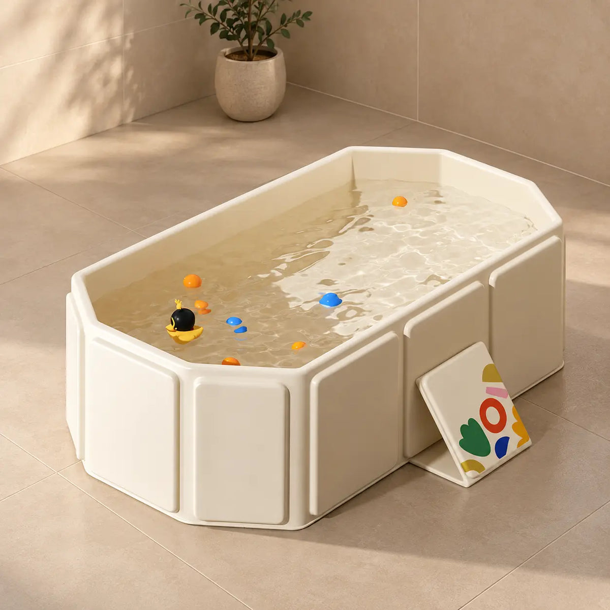 Foldable Baby and Toddler Bathtub