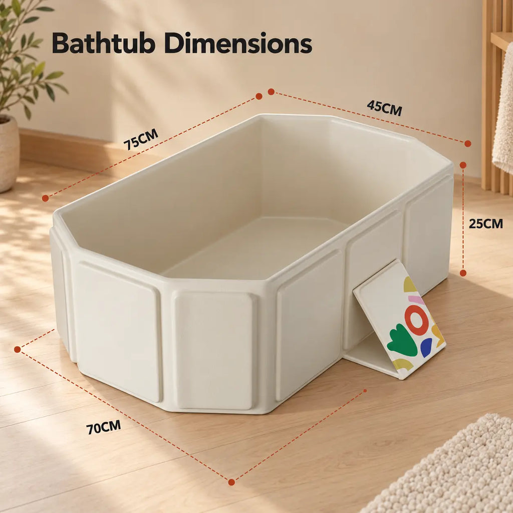 Foldable Baby and Toddler Bathtub
