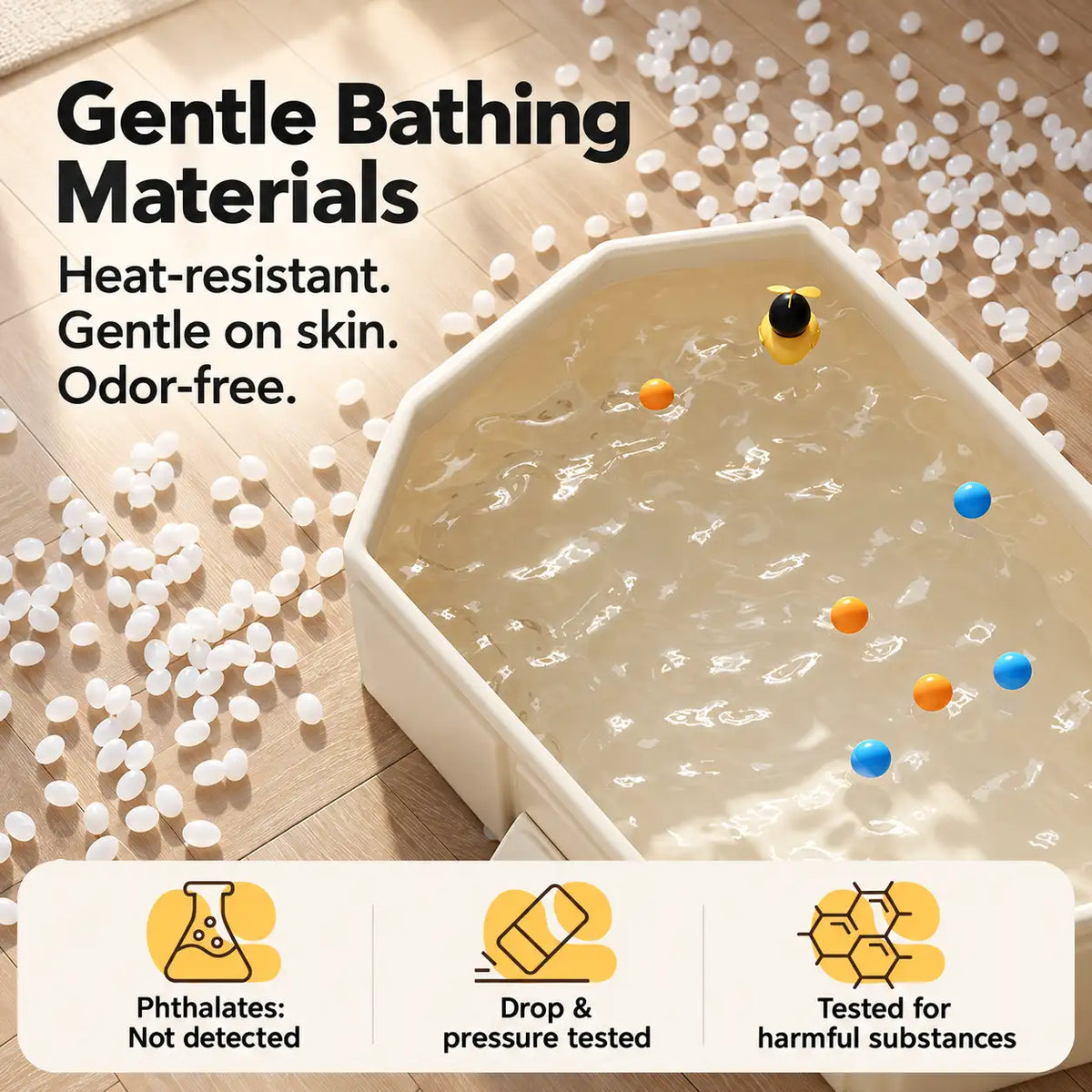 Foldable Baby and Toddler Bathtub