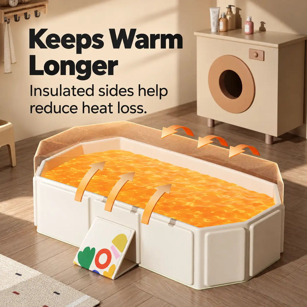 Foldable Baby and Toddler Bathtub