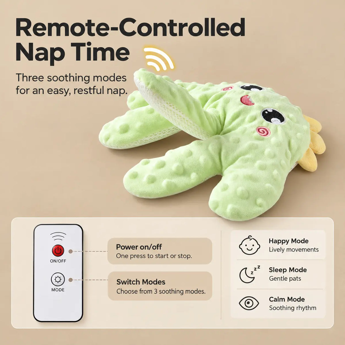 Infant Soothing Patting Hand Pillow