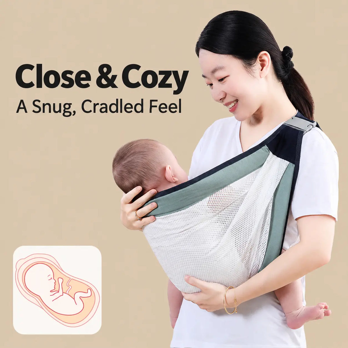 Lightweight Breathable Mesh Baby Carrier