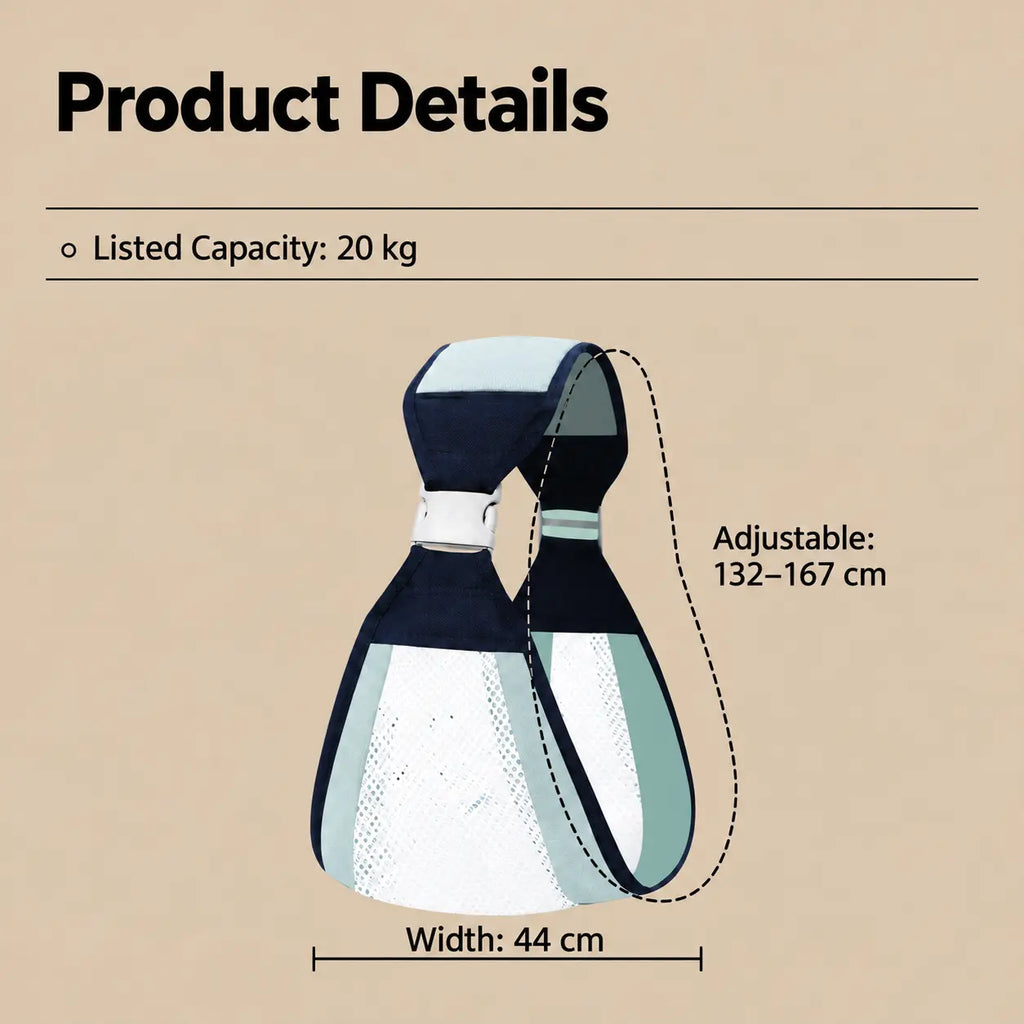 Lightweight Breathable Mesh Baby Carrier