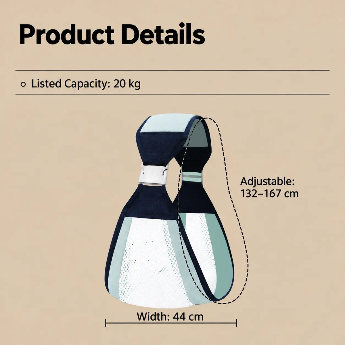 Lightweight Breathable Mesh Baby Carrier