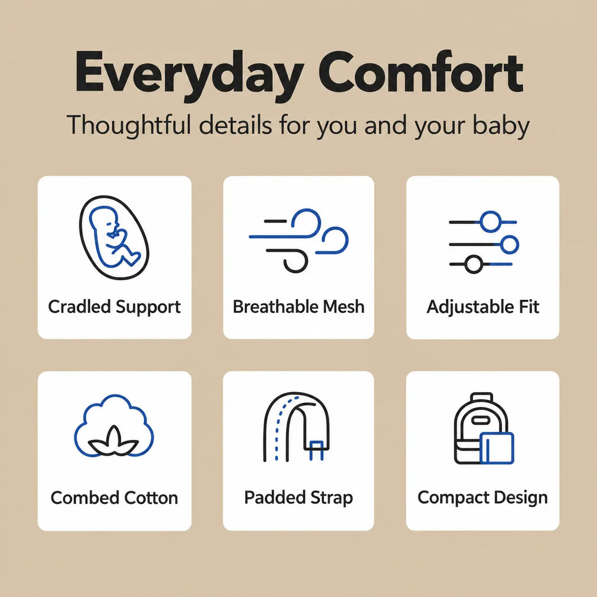 Lightweight Breathable Mesh Baby Carrier
