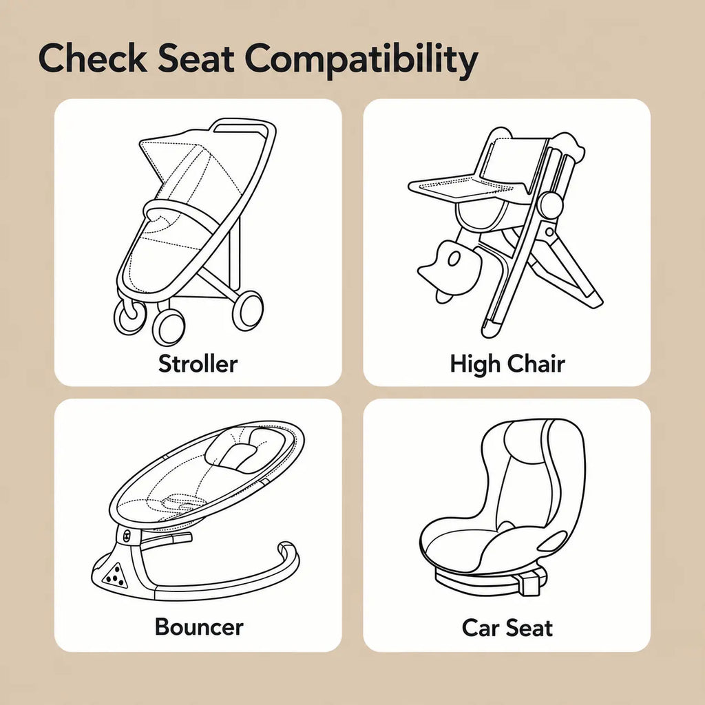 Minky Baby Stroller Seat Liner