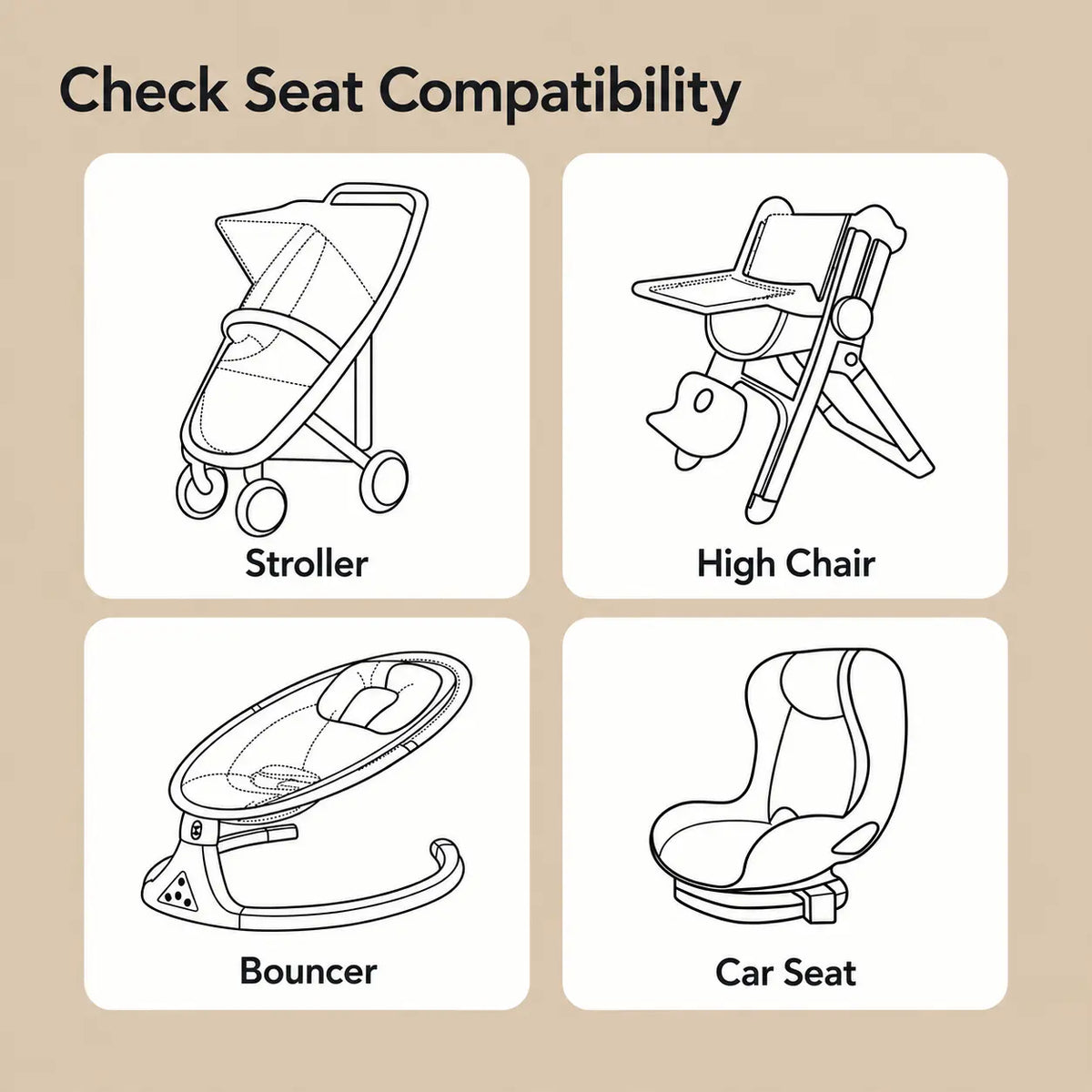 Minky Baby Stroller Seat Liner
