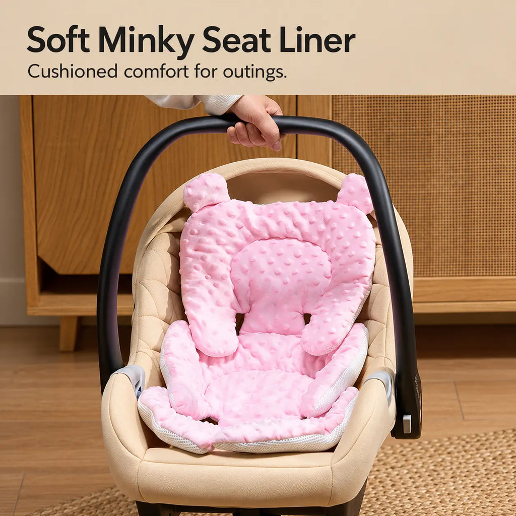 Minky Baby Stroller Seat Liner