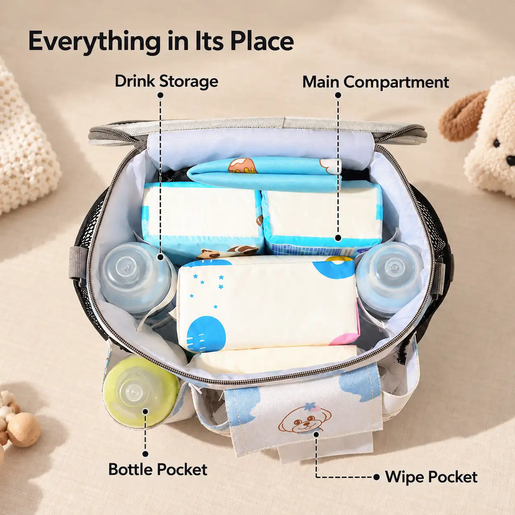 Portable Baby Stroller Organizer Bag