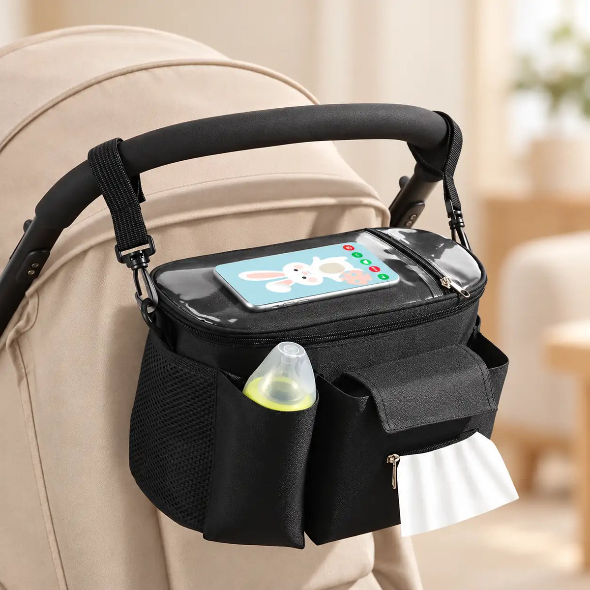 Portable Baby Stroller Organizer Bag