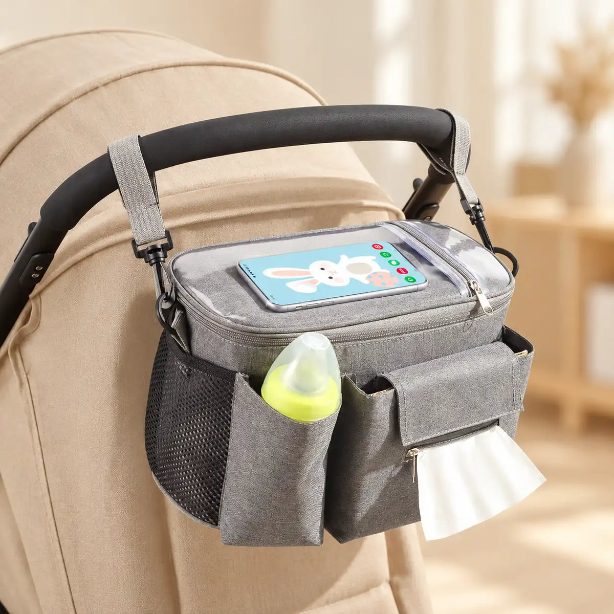 Portable Baby Stroller Organizer Bag