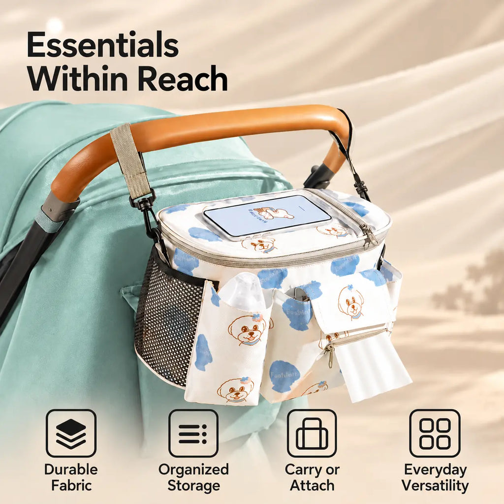 Portable Baby Stroller Organizer Bag