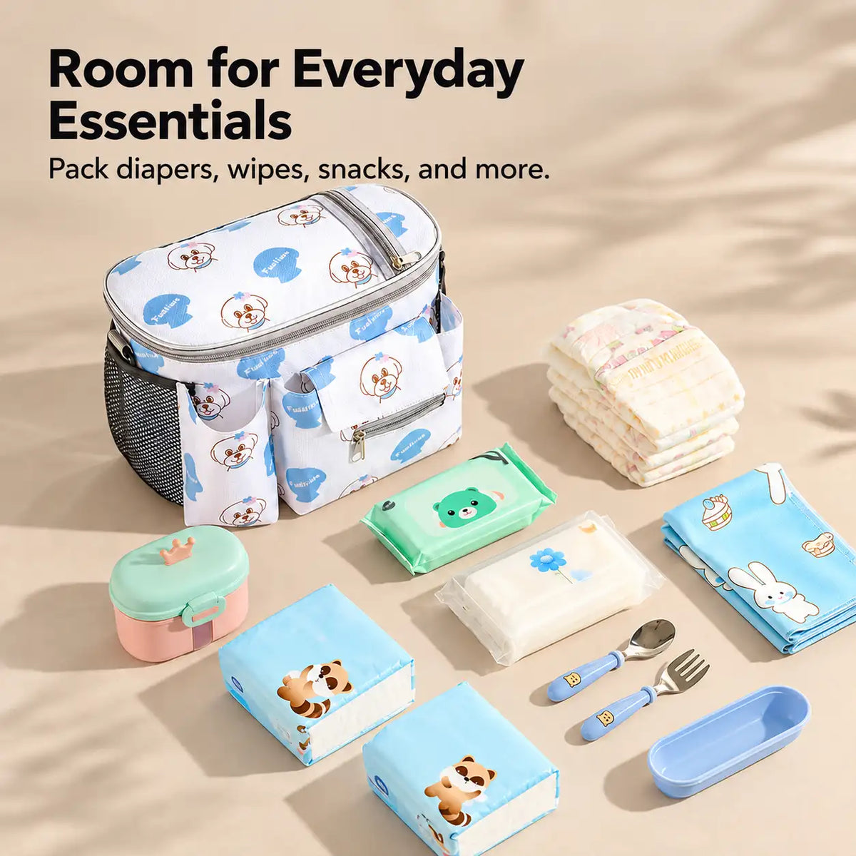 Portable Baby Stroller Organizer Bag