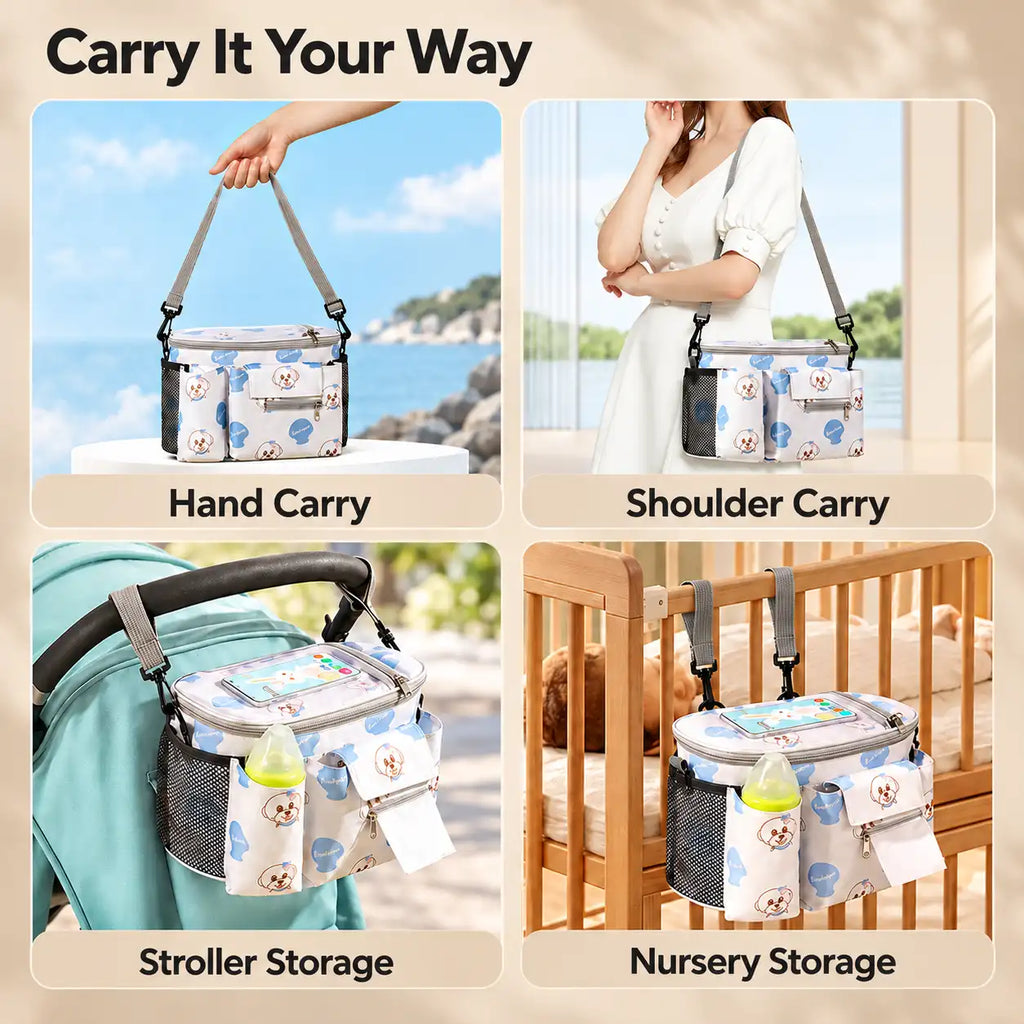 Portable Baby Stroller Organizer Bag