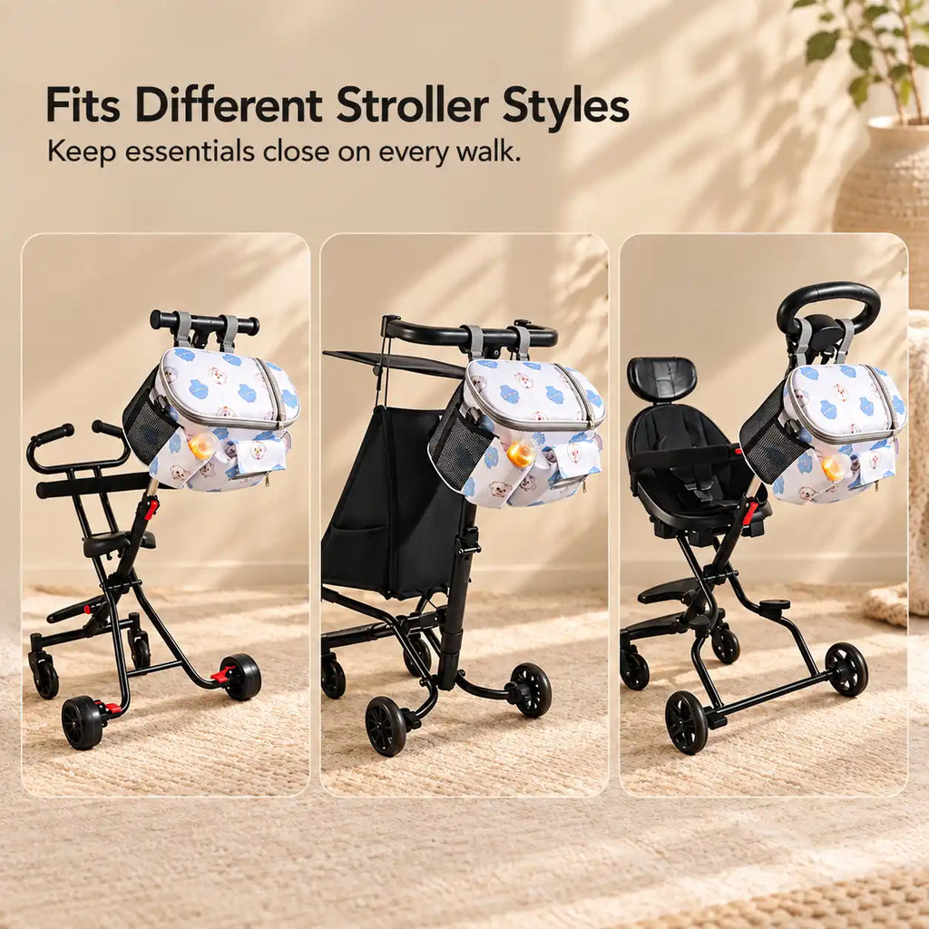 Portable Baby Stroller Organizer Bag