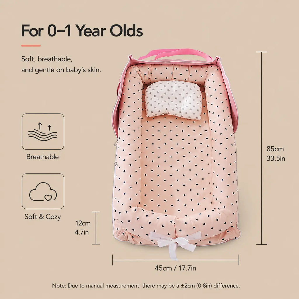 Portable Cotton Baby Lounger Nest