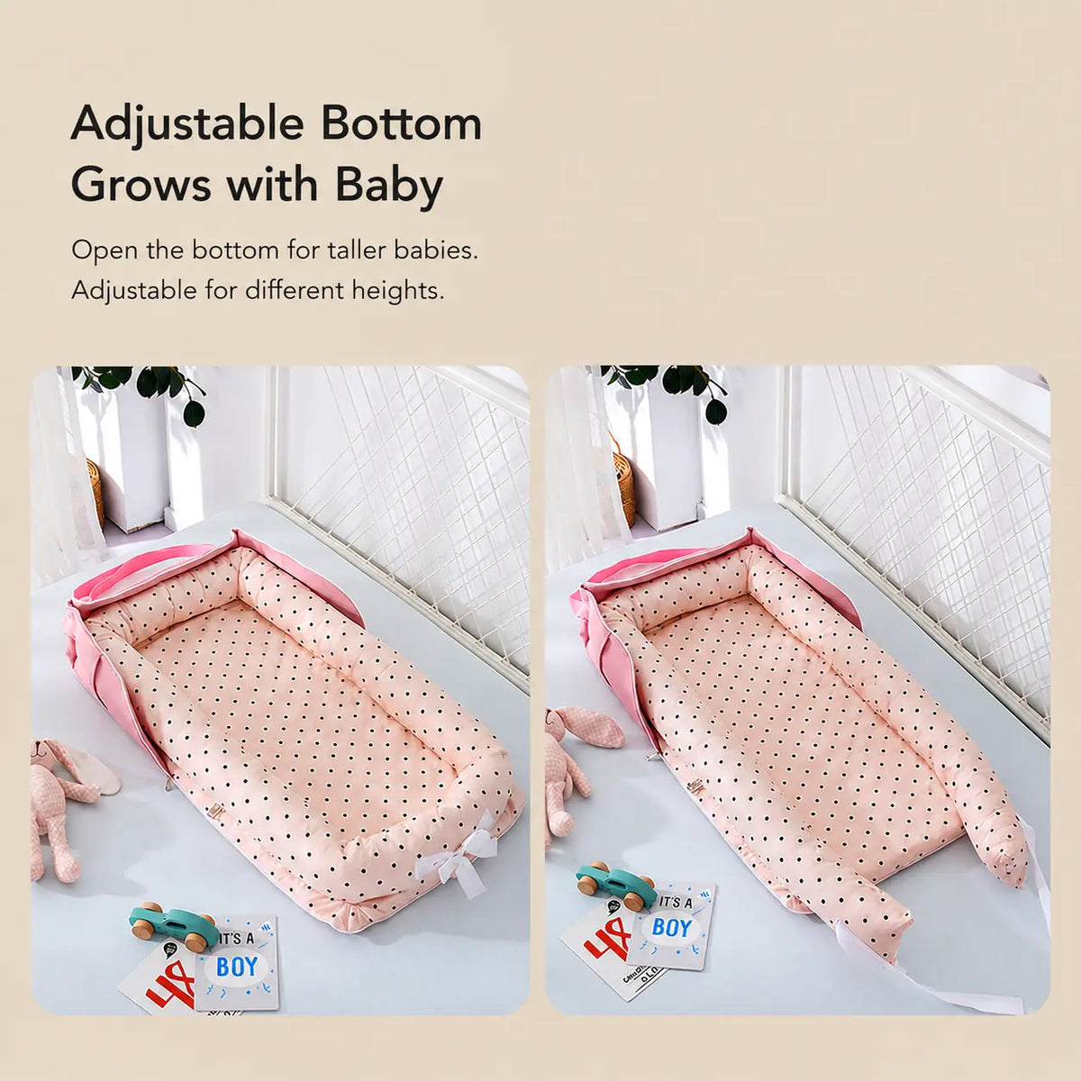 Portable Cotton Baby Lounger Nest