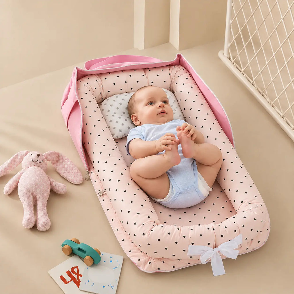 Portable Cotton Baby Lounger Nest