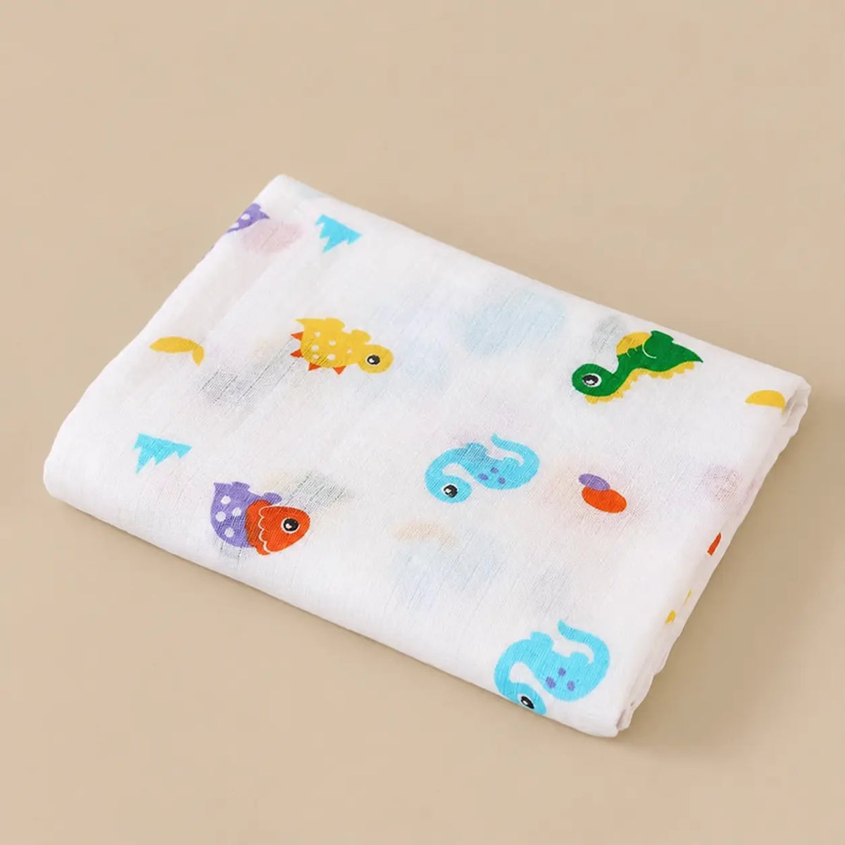Printed Cotton Muslin Swaddle Blanket