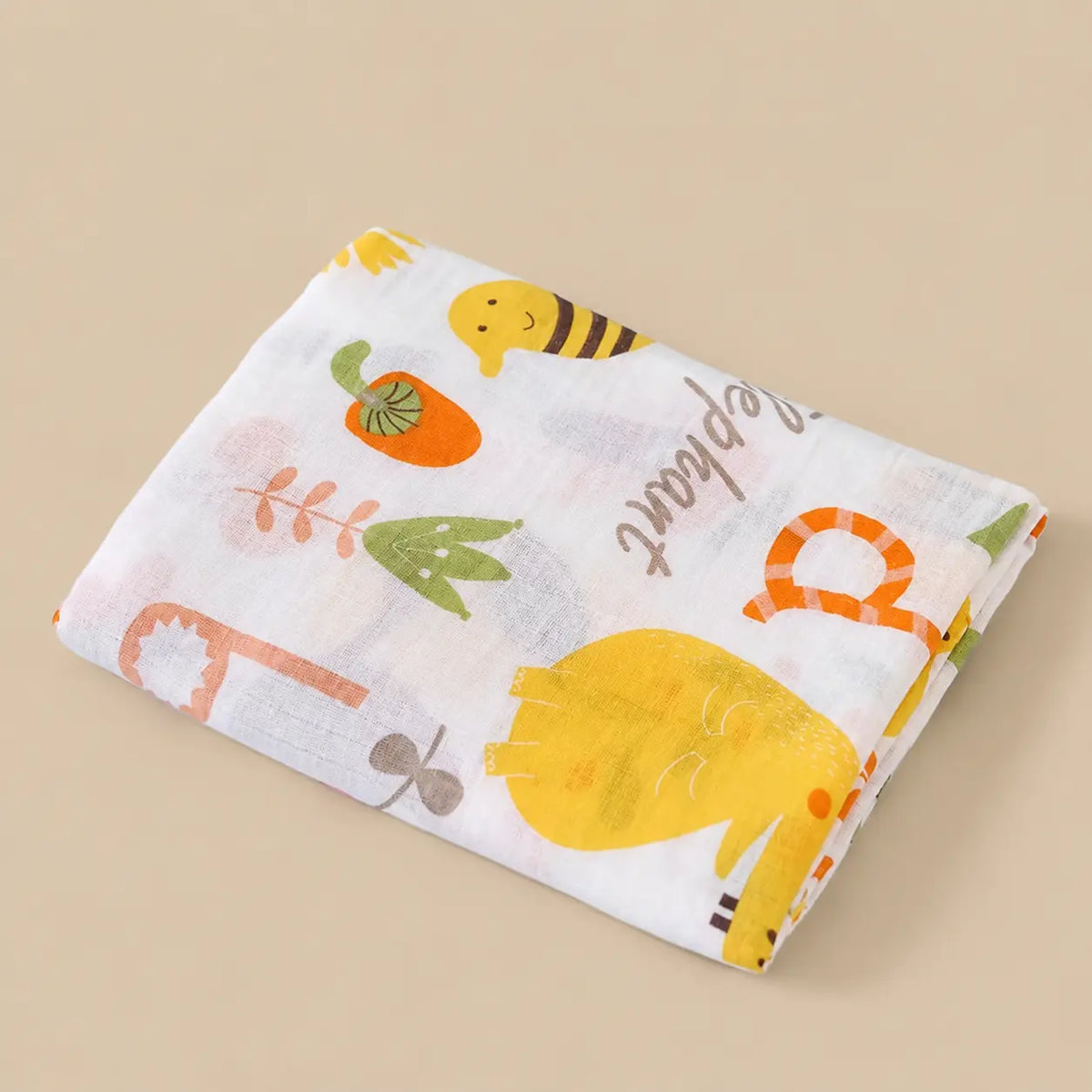 Printed Cotton Muslin Swaddle Blanket