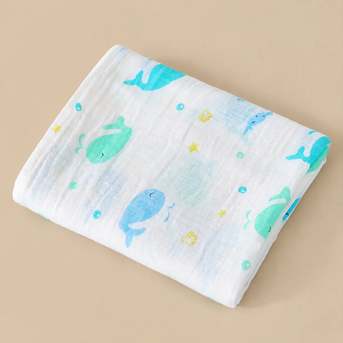 Printed Cotton Muslin Swaddle Blanket