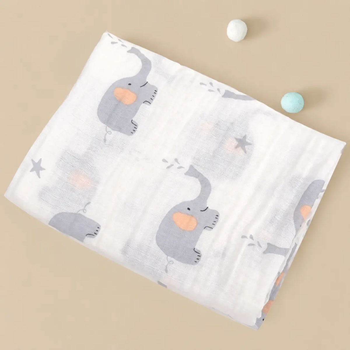 Printed Cotton Muslin Swaddle Blanket
