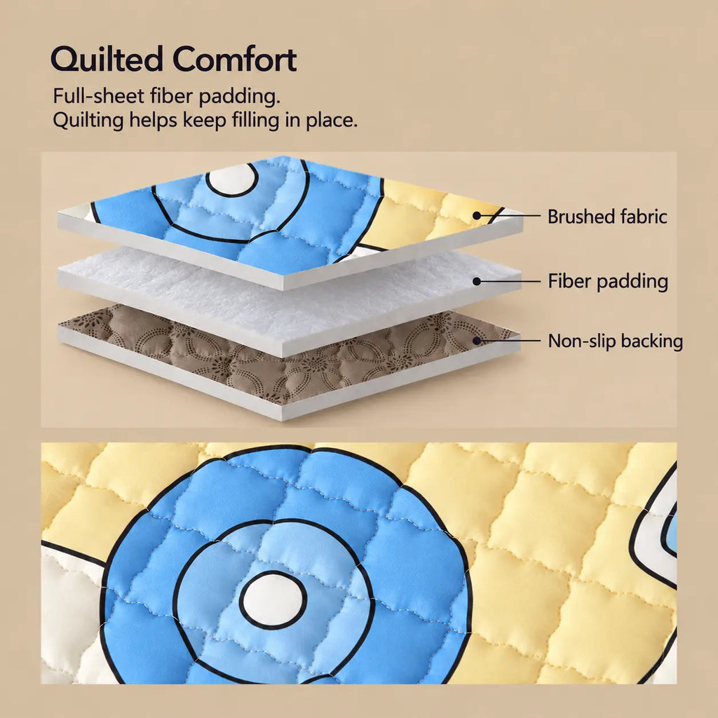 Quilted Cotton Baby Play Mat