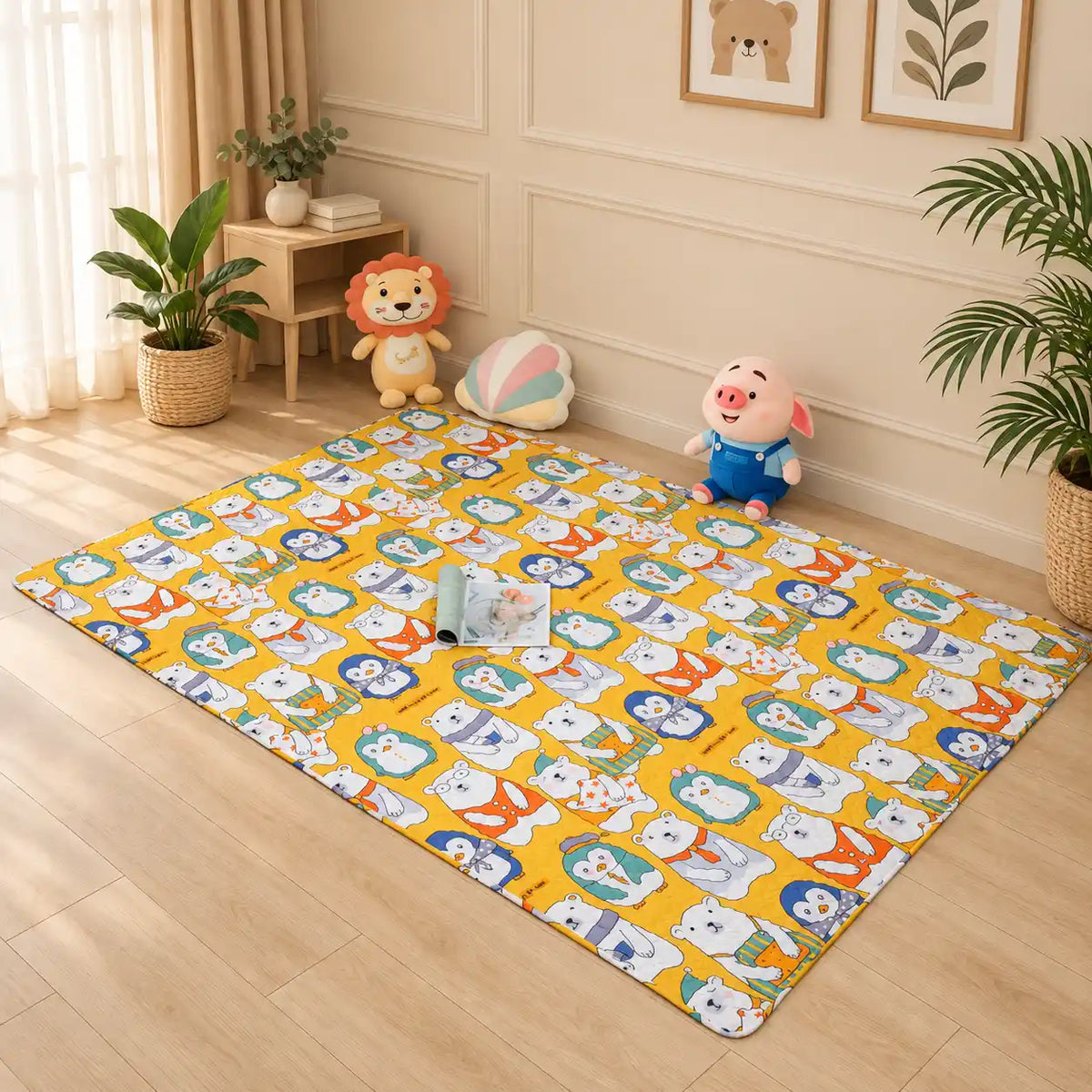 Quilted Baby Playmat with Storage
