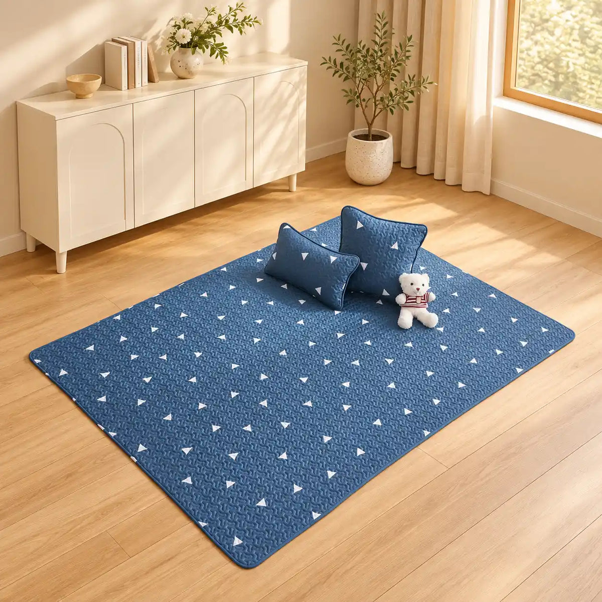 Quilted Baby Playmat with Storage